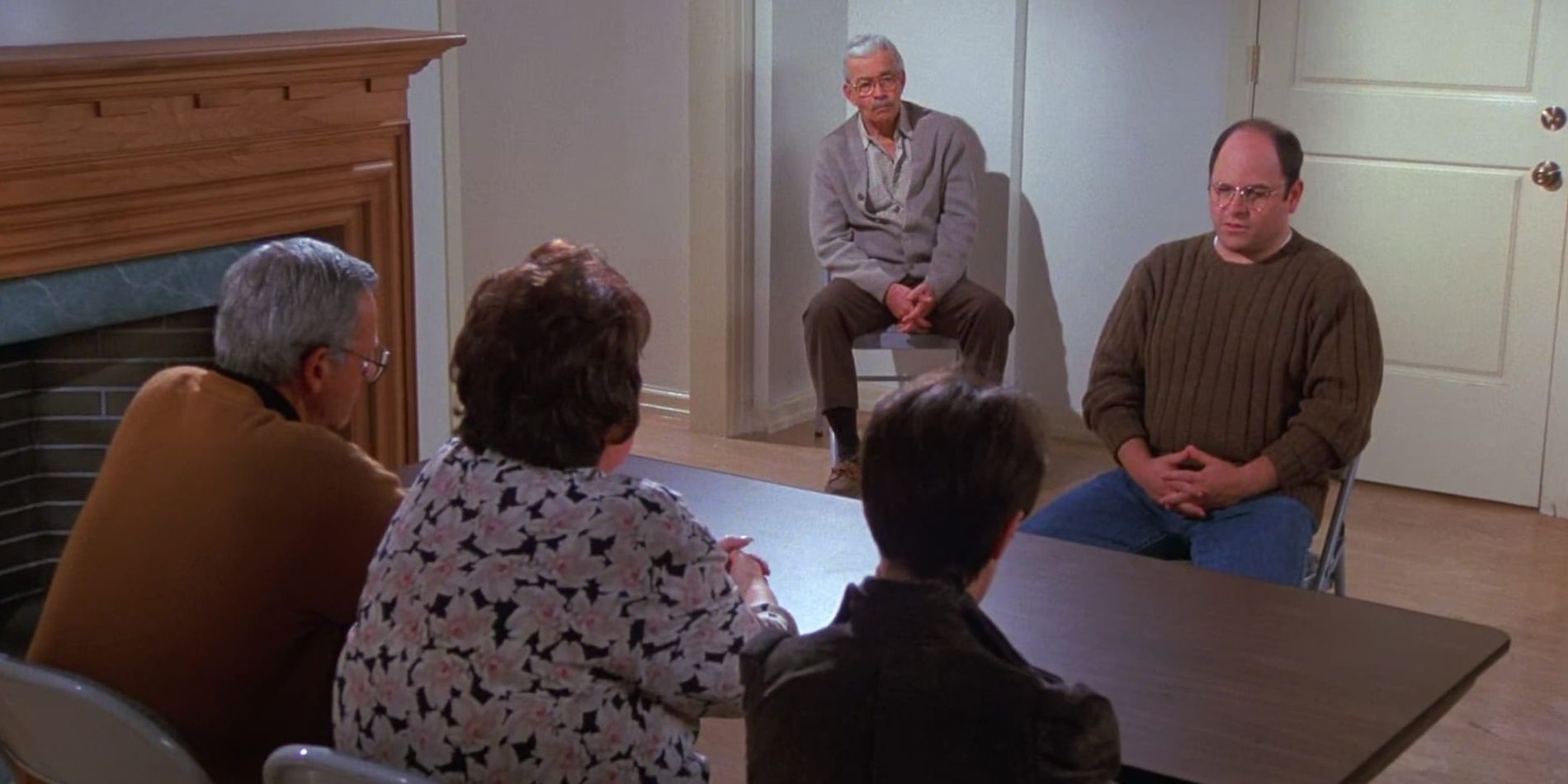 George speaking to the board of an apartment building in Seinfeld - The Andrea Doria