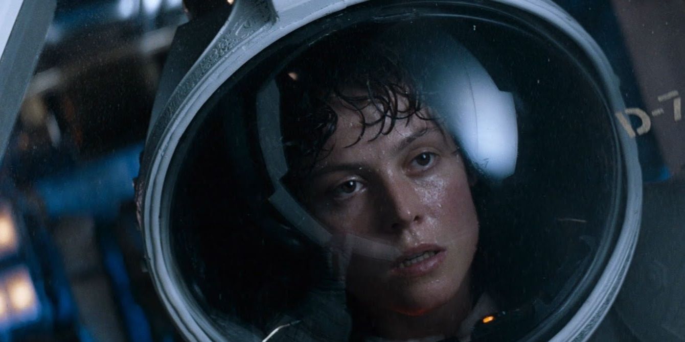 Sigourney Weaver in spacesuit in Alien