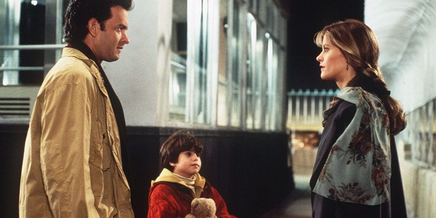 Annie and Sam with Jonah on the top of the Empire State Building in Sleepless in Seattle