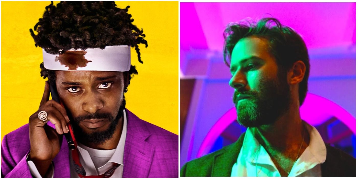 Sorry To Bother You Lakeith Stanfield Bandage Phone Armie Hammer Purple Background