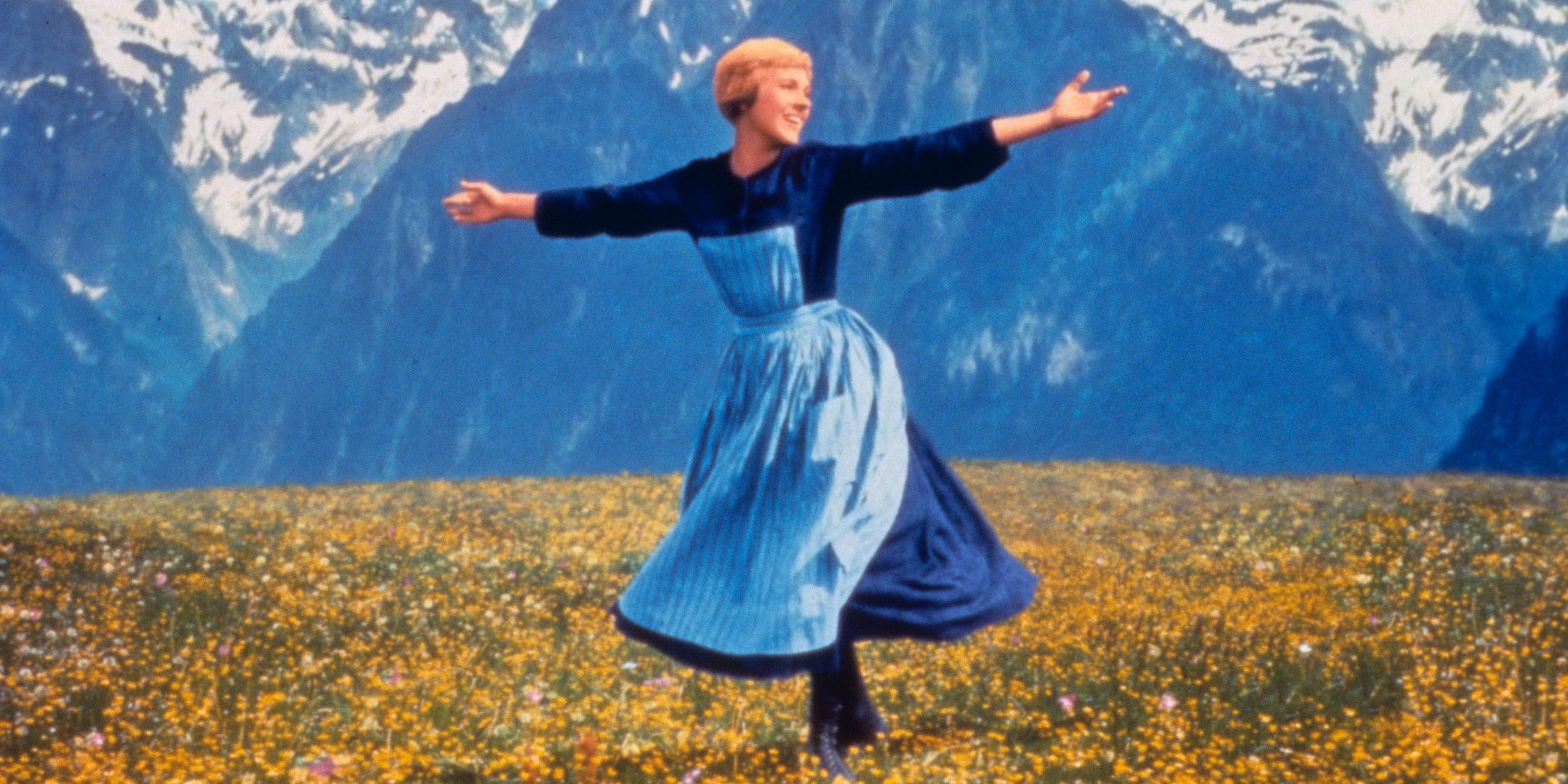 Maria singing the title song of The Sound of Music