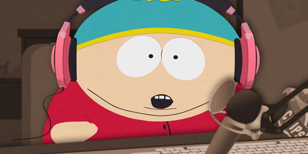 Cartman as a streamer in the South Park episode #HappyHoligrams.