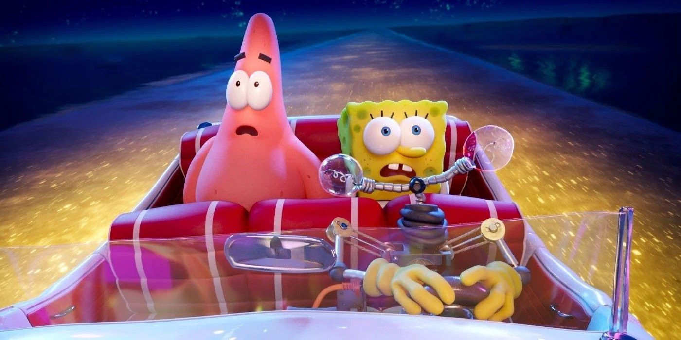 SpongeBob SquarePants and Patrick Star in The SpongeBob Movie Sponge on the Run