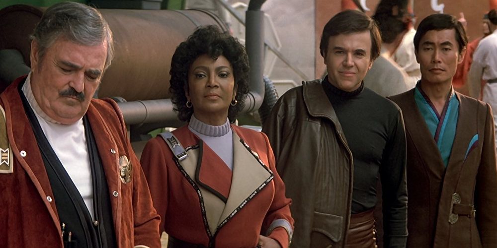 Scotty, Uhura, Chekov & Sulu
