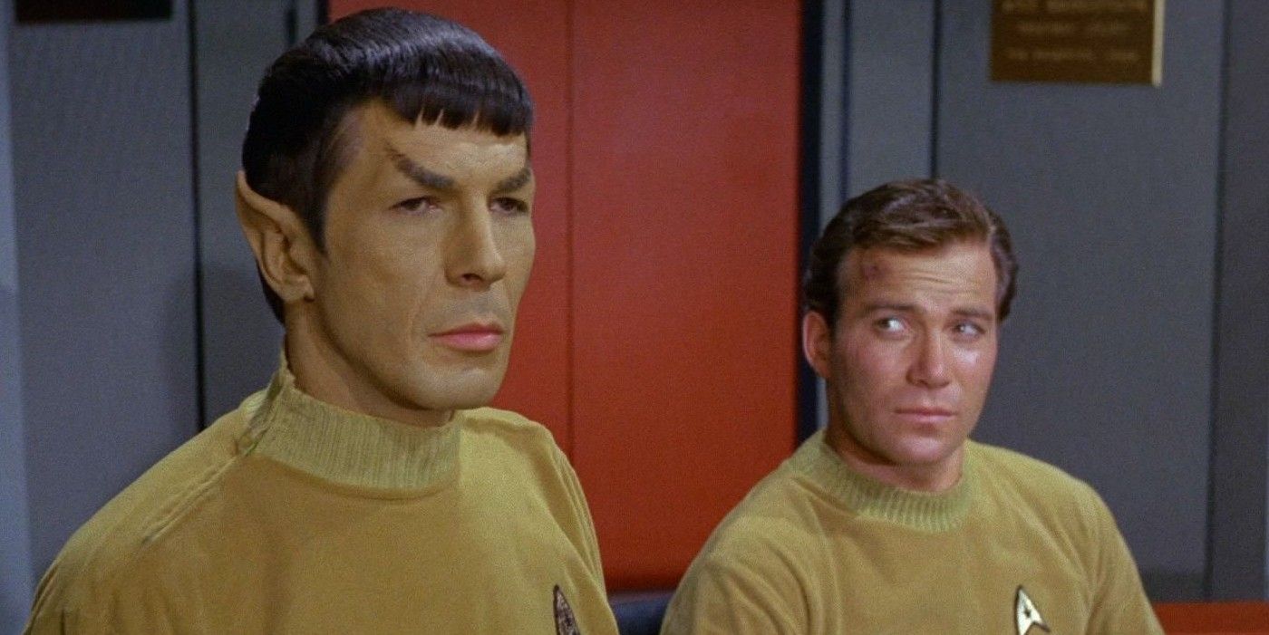 Kirk And Spock In Star Trek Where No Man Has Gone Before
