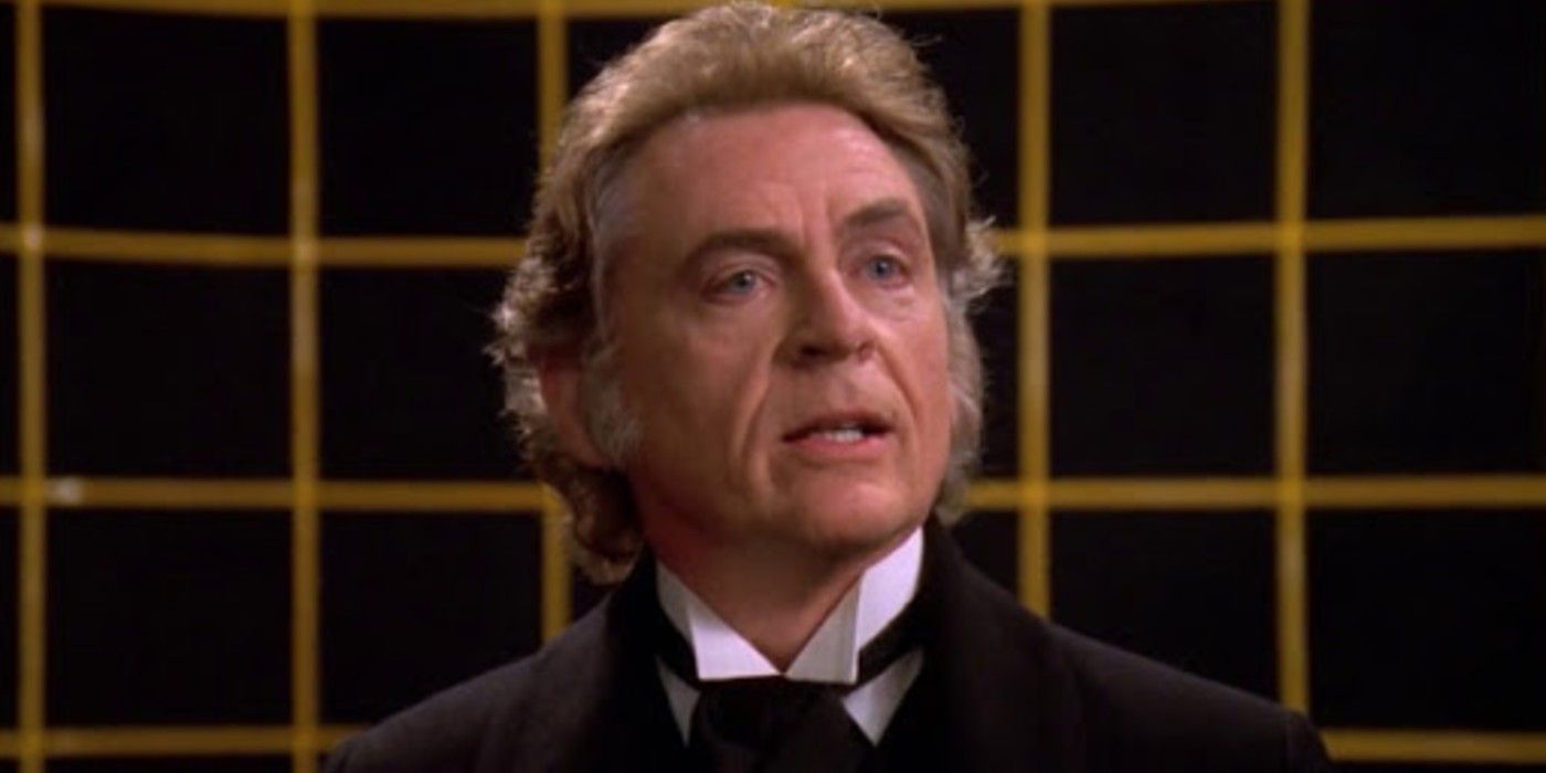 Professor Moriarty looks on in the Holodeck from Star Trek TNG