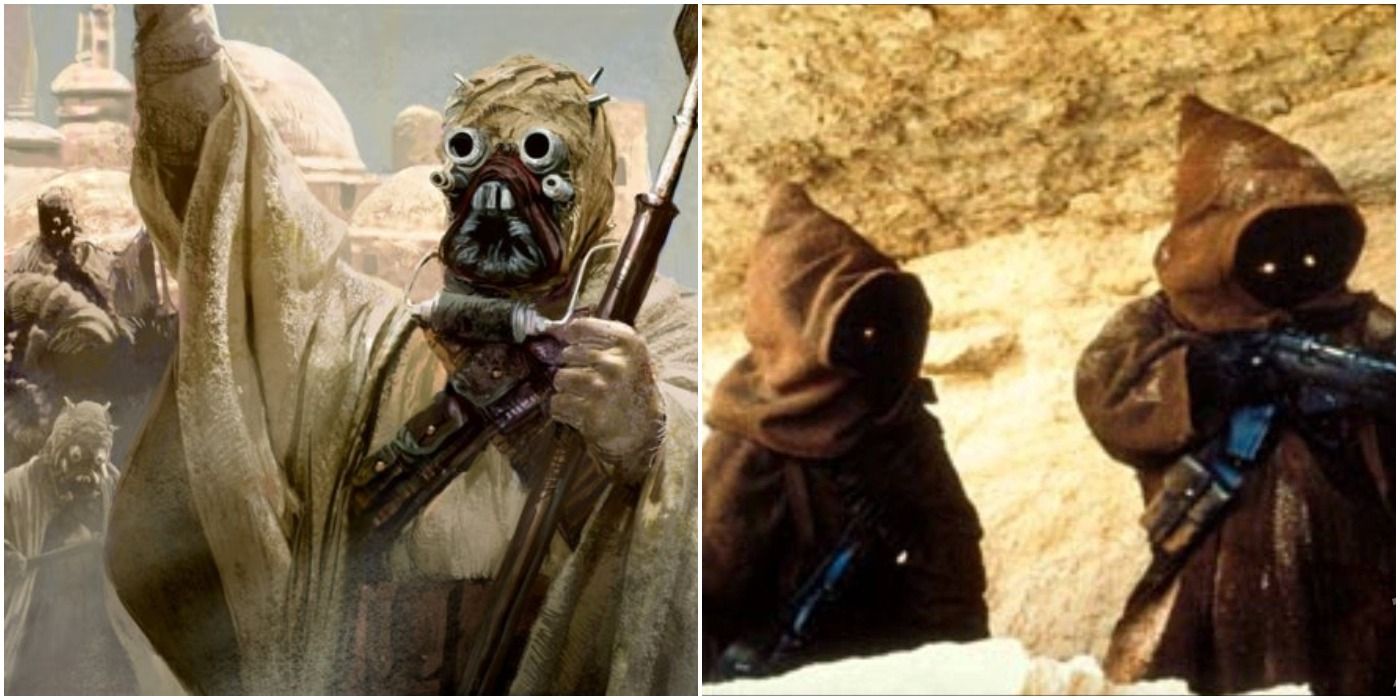 Star Wars Tusken Raider Related To Jawas