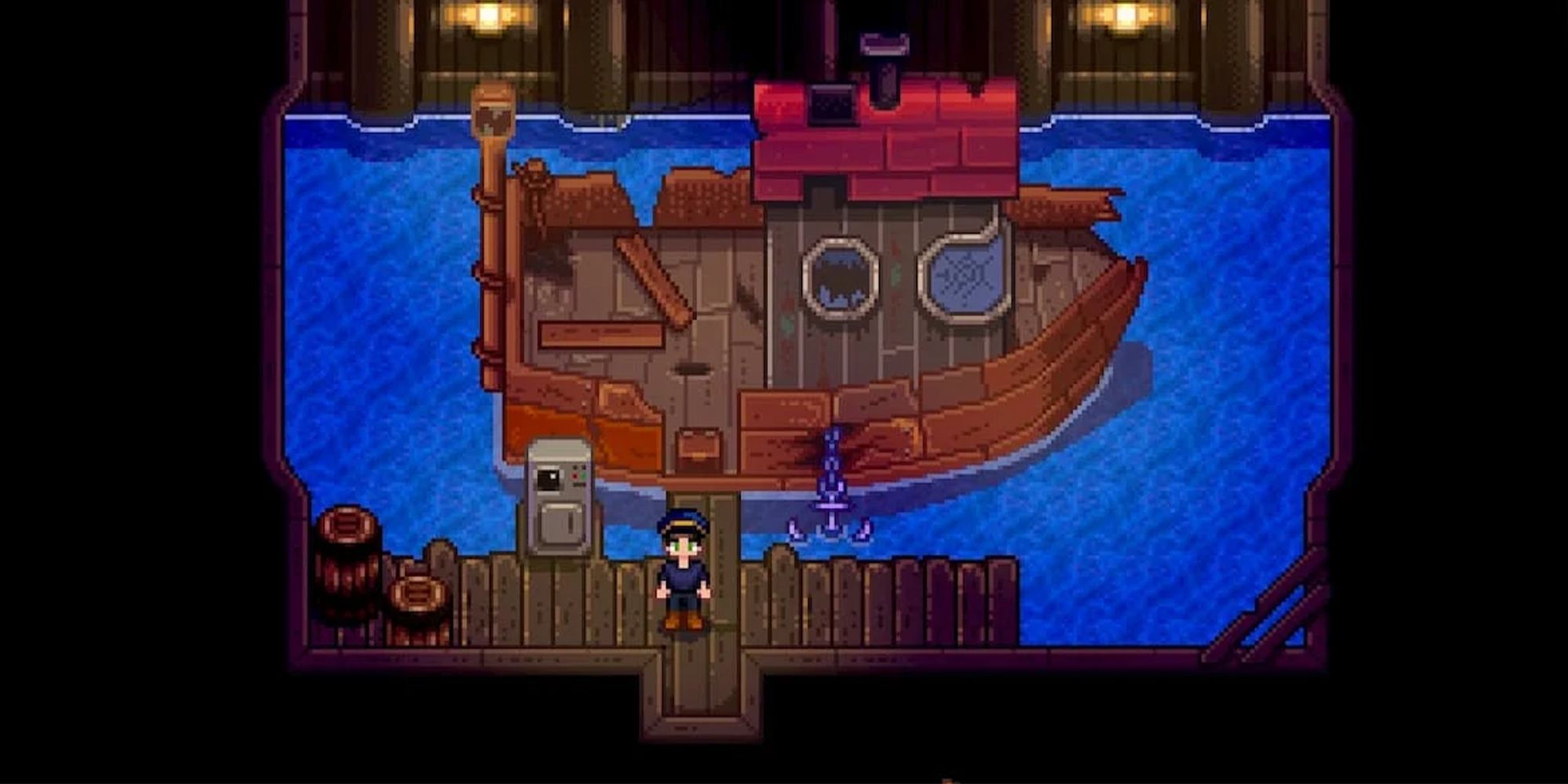 Willy's boat that takes players to the Ginger Island in Stardew Valley