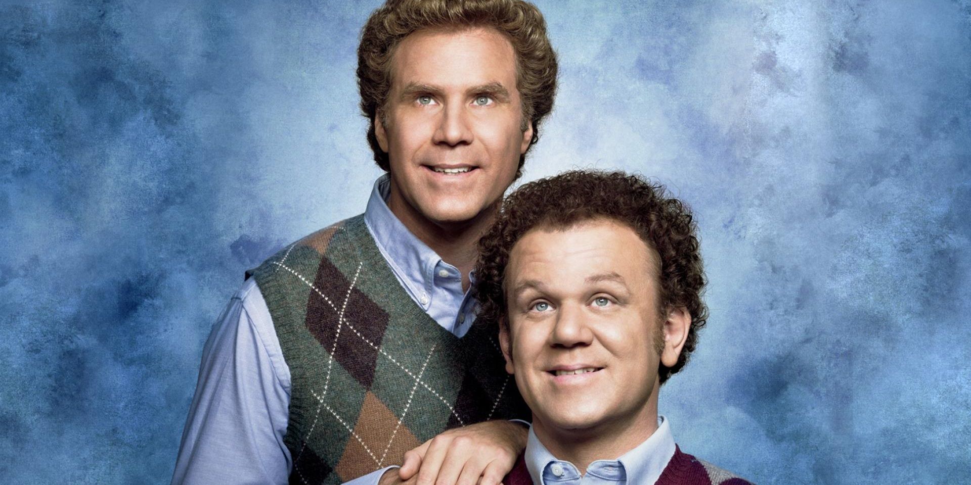 Will Ferrell and John C. Reily pose on the poster for Step Brothers