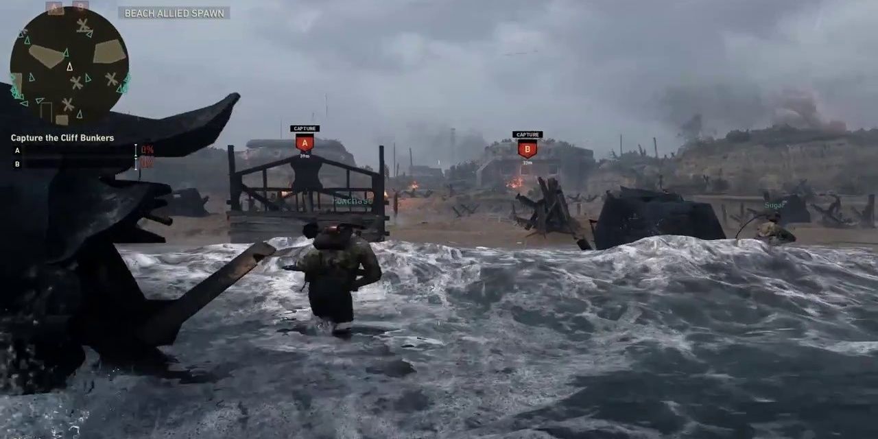 Storming The Normandy Beaches - Saving Private Ryan