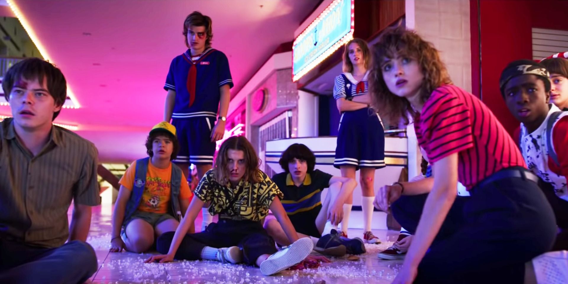 Cast photo of The Party in Stranger Things