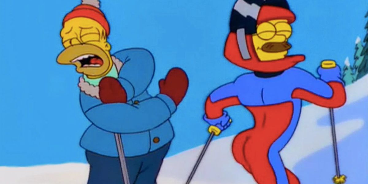 A still from the Simpsons episode Little Big Mom.