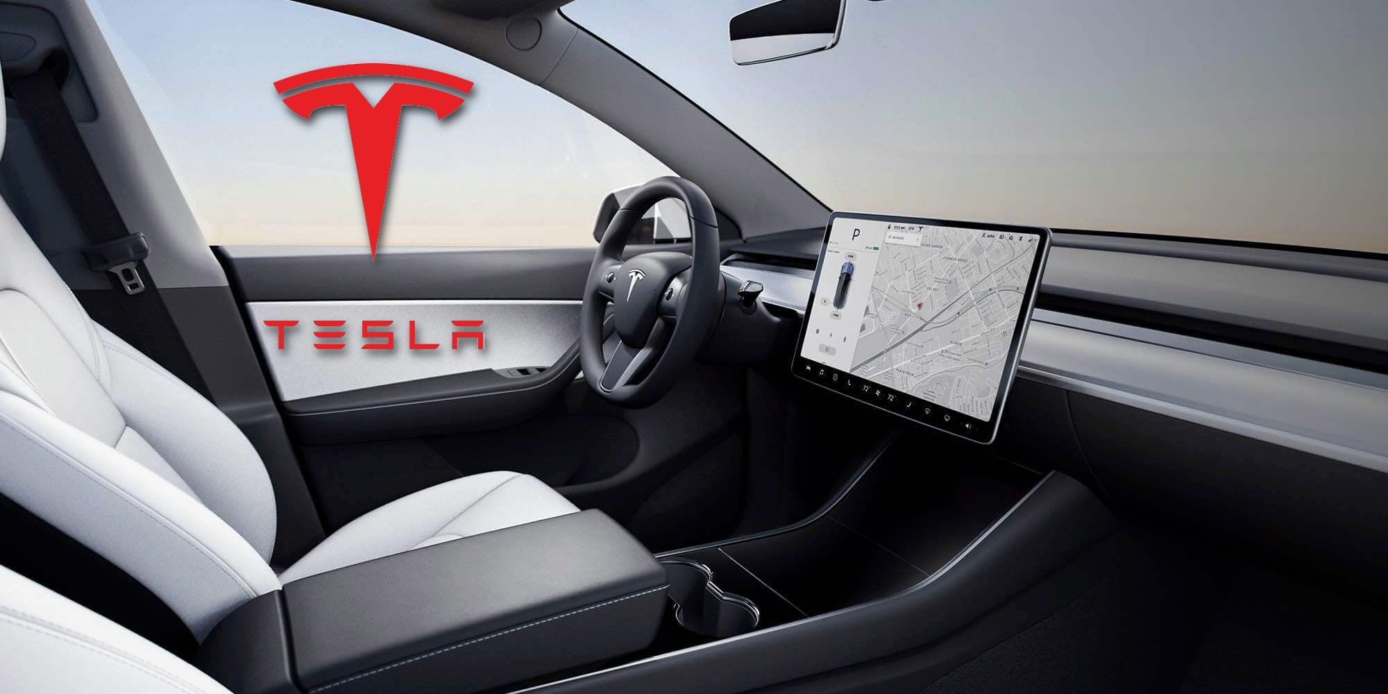 Tesla Interior Touchscreen