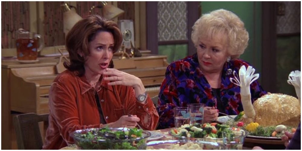 Debra and Marie at Thanksgiving on Everybody Loves Raymond