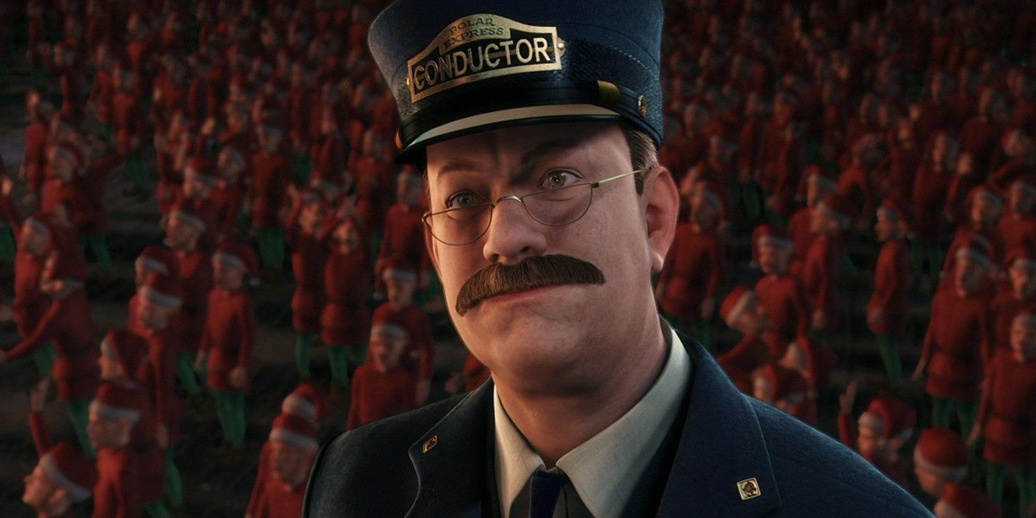 The Conductor with the elves in The Polar Express.