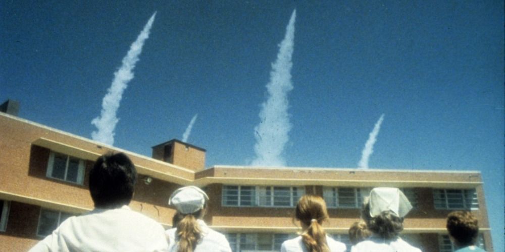 Rocket launch in the film The Day After (1983)