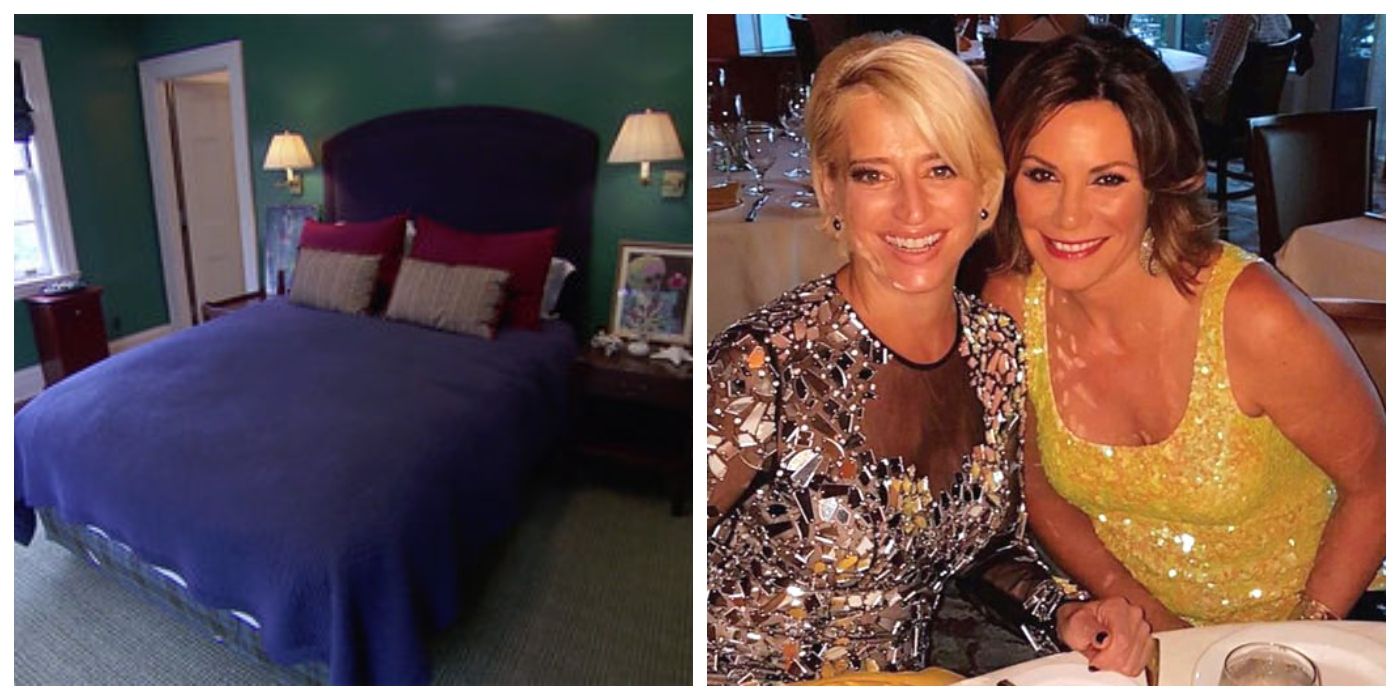 the fish room and dorinda with luann on real housewives of new york