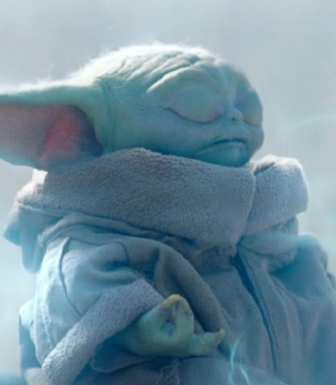 The Mandalorian Baby Yoda Meditating Vertical