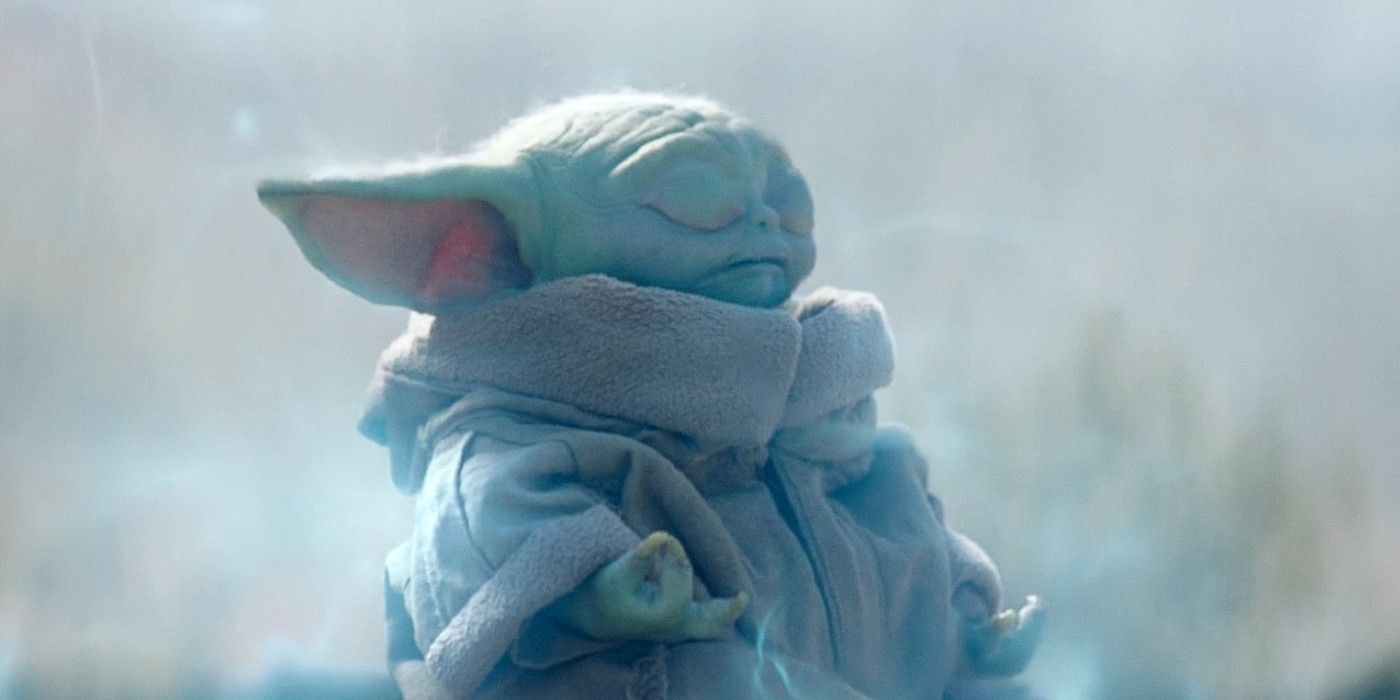 The Mandalorian Baby Yoda Meditating