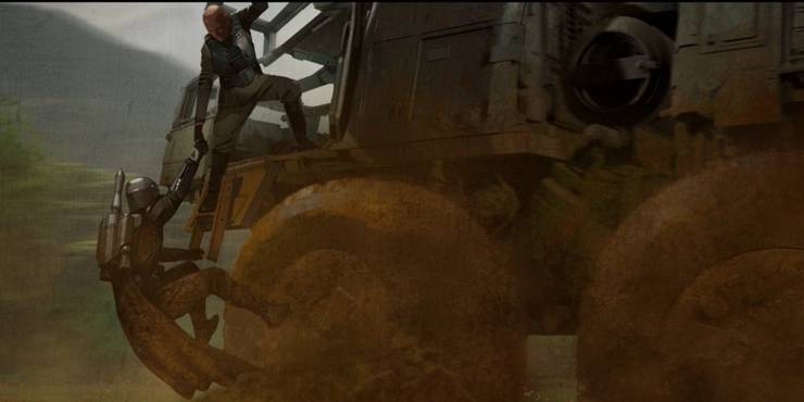 11 Concept Art From The Mandalorian Season 2 Episode 7 14 The Mandalorian Concept Art Din Djarin Juggernaut Mayfeld