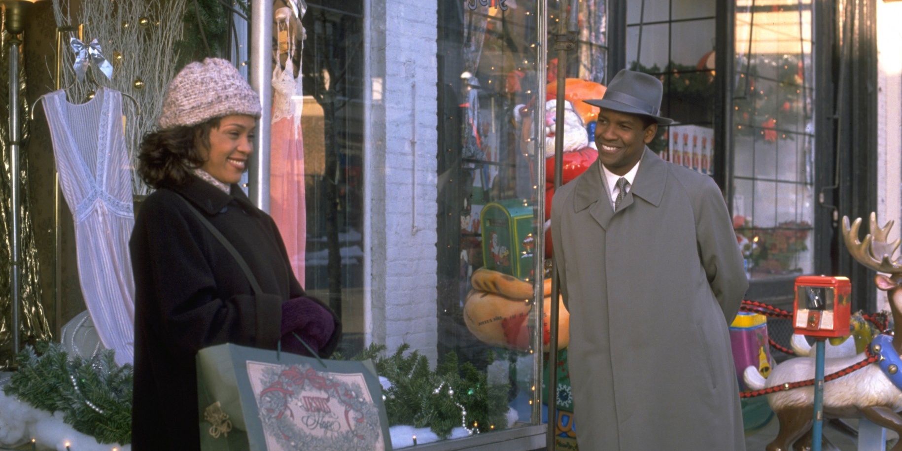 Denzel Washington and Whitney Houston in The Preacher's Wife