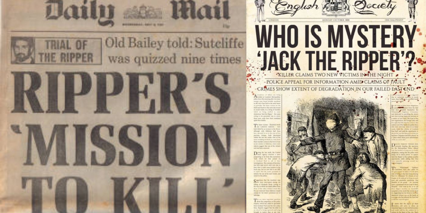 Two Ripper headlines from two different eras
