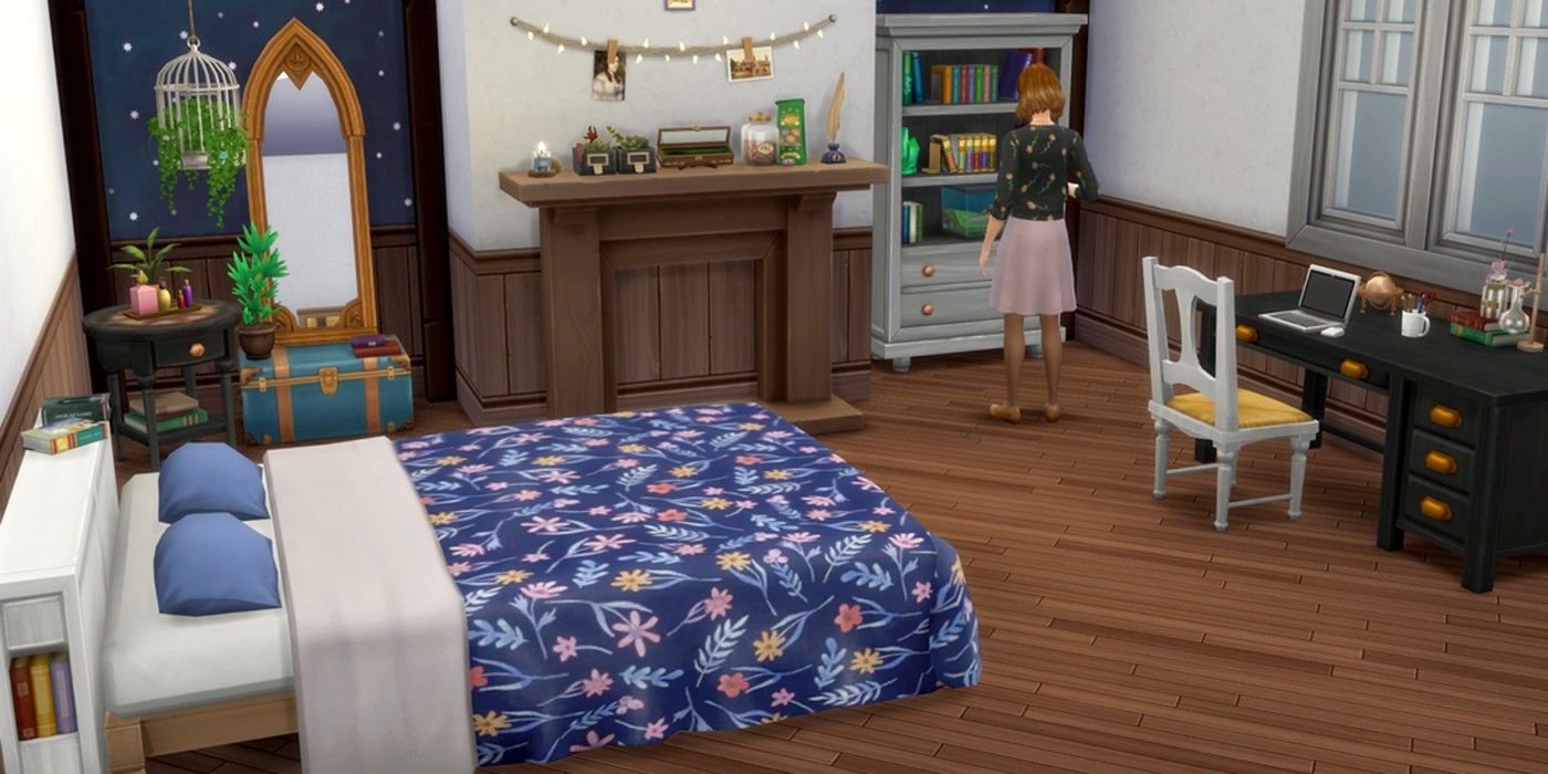 A Henry Puffer themed bedroom made using the Pufferhead Stuff Pack Custom Content by Mlys in The Sims 4