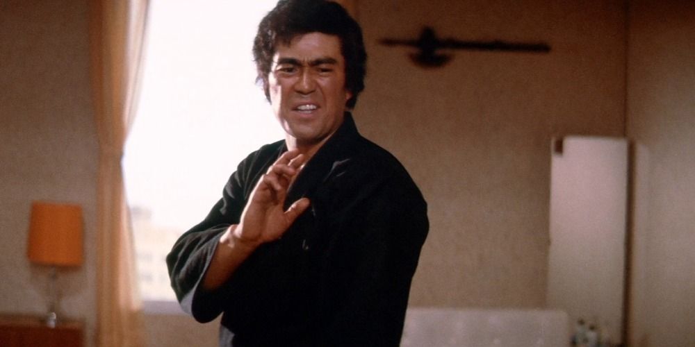 &quot;Sonny&quot; Chiba as Takuma (Terry) Tsurugi displaying his martial arts skills in The Street Fighter.