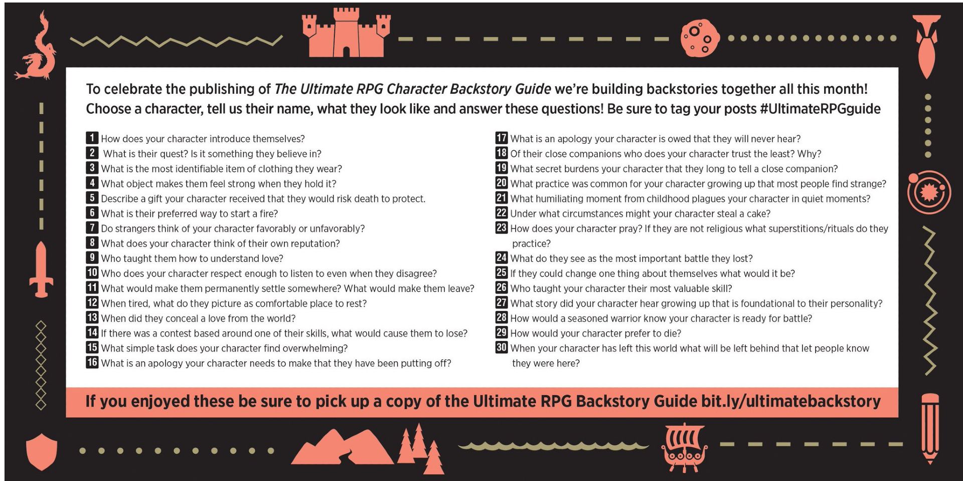 The Ultimate RPG Character Backstory Guide Chart