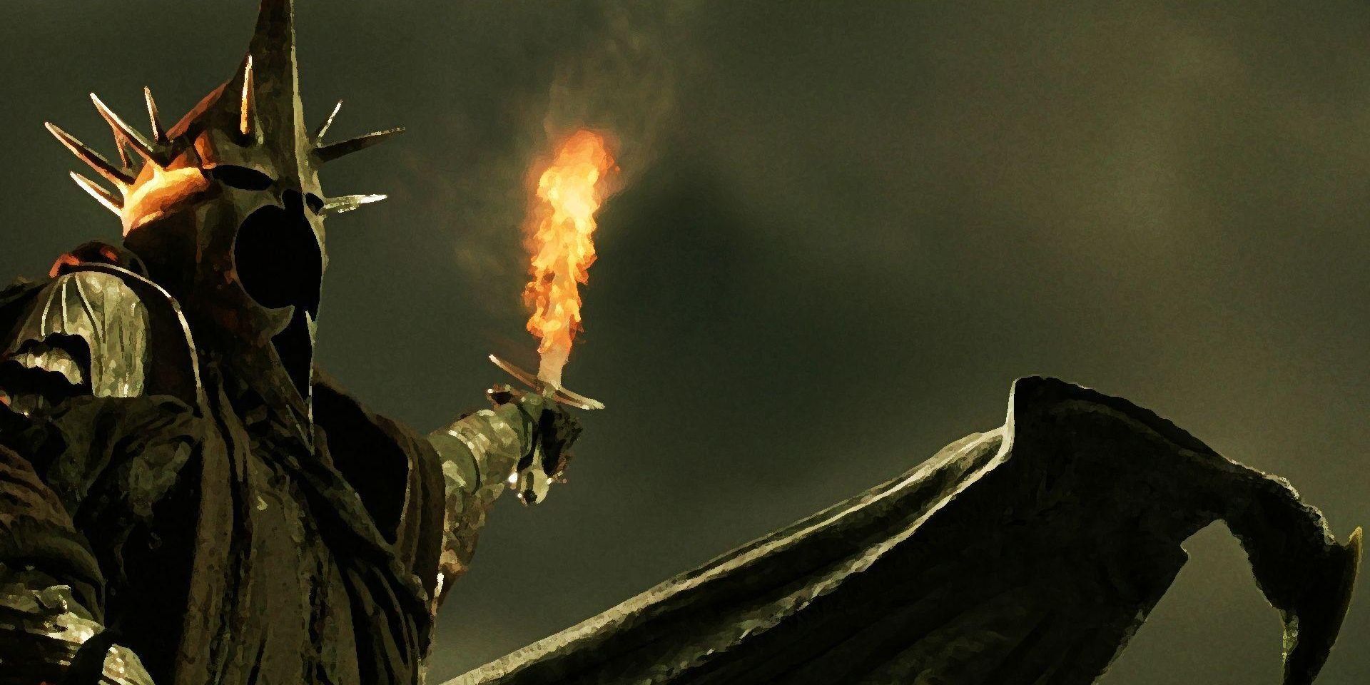 The Witch King of Angmar Using Sorcery in The Lord Of The Rings