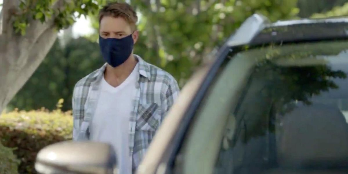Kevin Pearson wears a mask in This Is Us