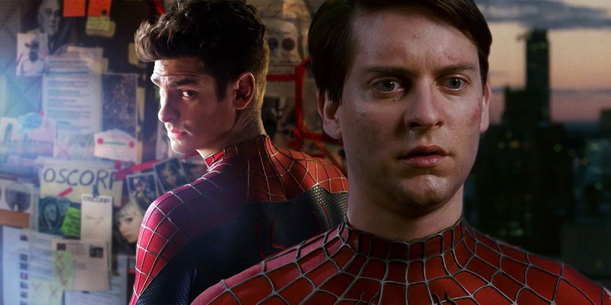 Tobey Maguire spiderman 3 Andrew garfield amazing spiderman 2