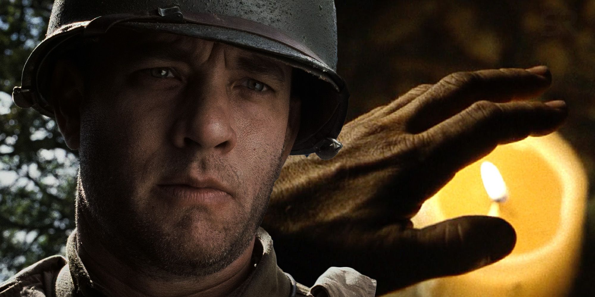 Tom Hanks Saving private ryan captain miller hands shaking