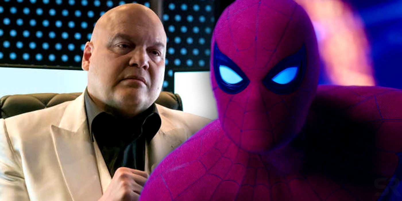 Tom Holland as Spider-Man and Vincent D'Onofrio as Kingpin