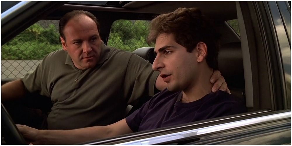 Christopher drives Tony to a meeting with Phil in The Sopranos
