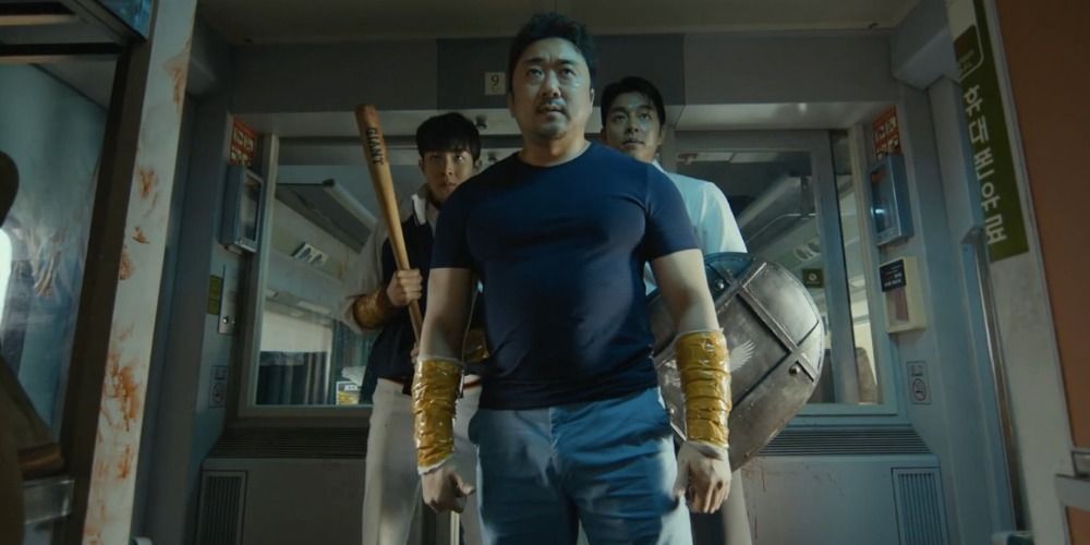 Toon Sang-hwa in a scene from Train To Busan