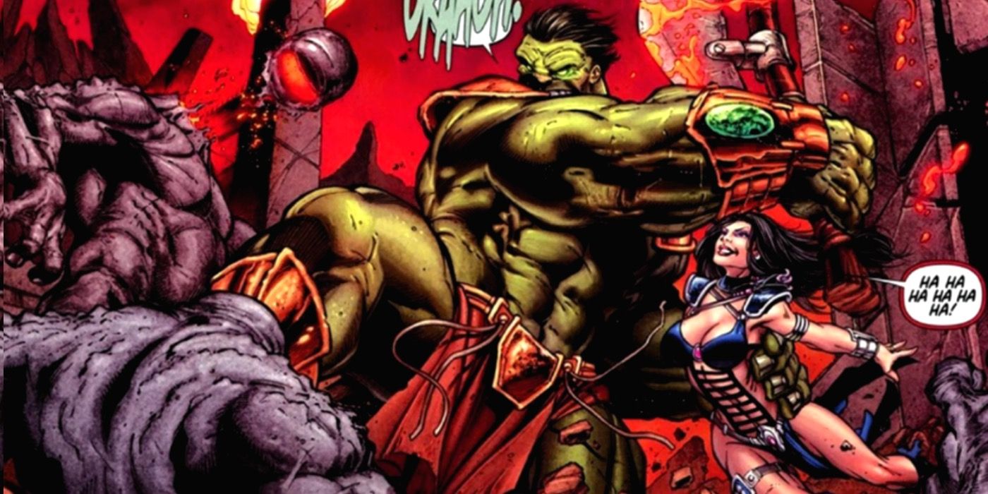 Umar enjoys a battle with Hulk in Marvel Comics.