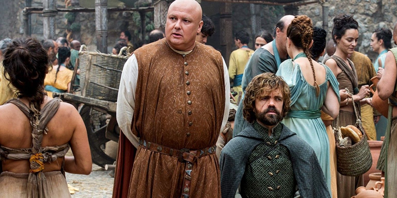 Varys and Tyrion in Mereen in Game of Thrones
