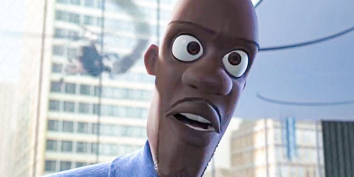 Frozone looking for his super suit