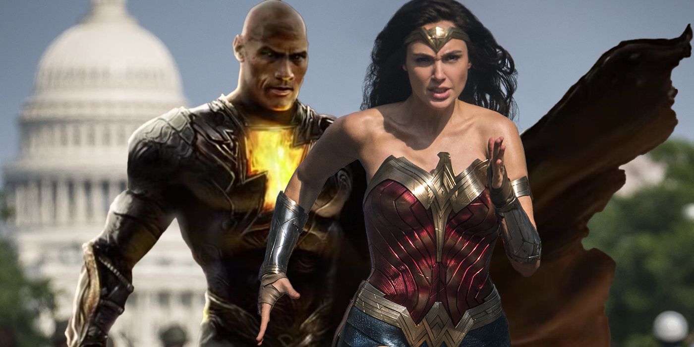 Wonder Woman Black Adam Crossover Gal Gadot Dwayne Johnson