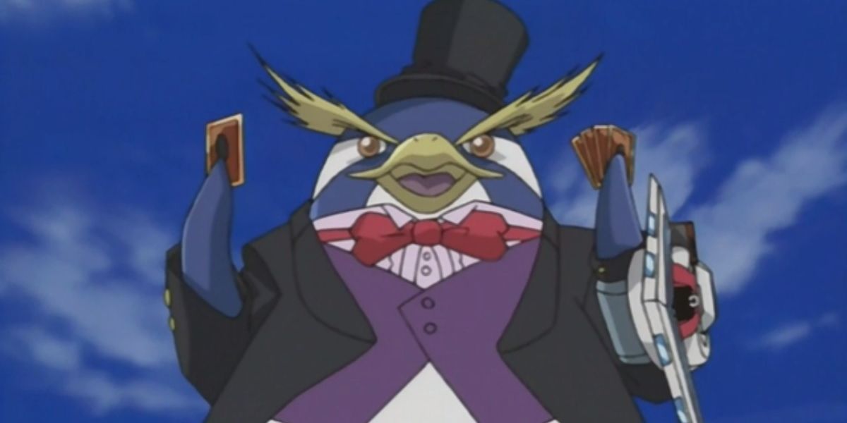 Crump as Nightmare Penguin in the Yu-Gi-Oh! anime.
