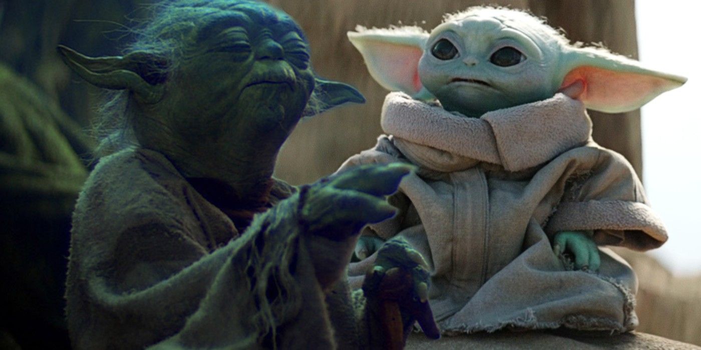 Yoda and Grogu in Star Wars The Mandalorian