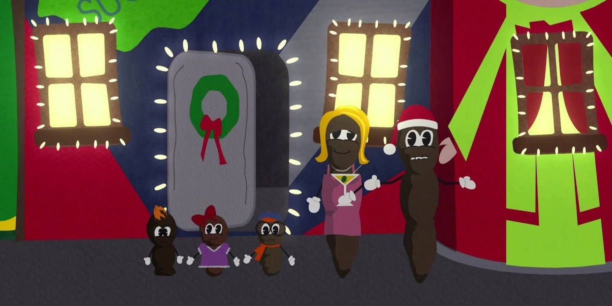 La familia del Sr. Hankey en el especial navideño de South Park A Very Crappy Christmas.