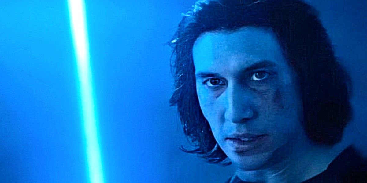 Ben Solo holding a lightsaber The Rise Of Skywalker