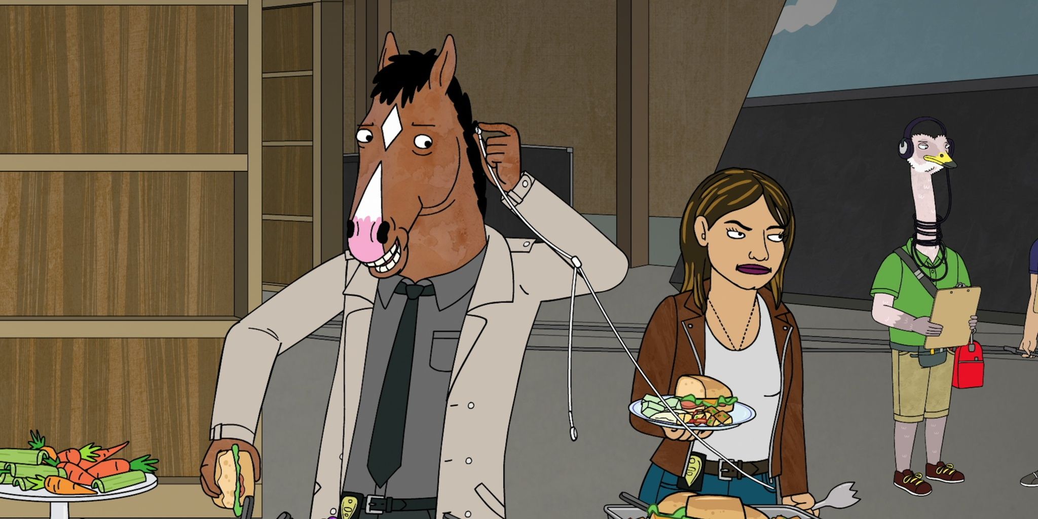 Bojack And Gina on set for Philbert.