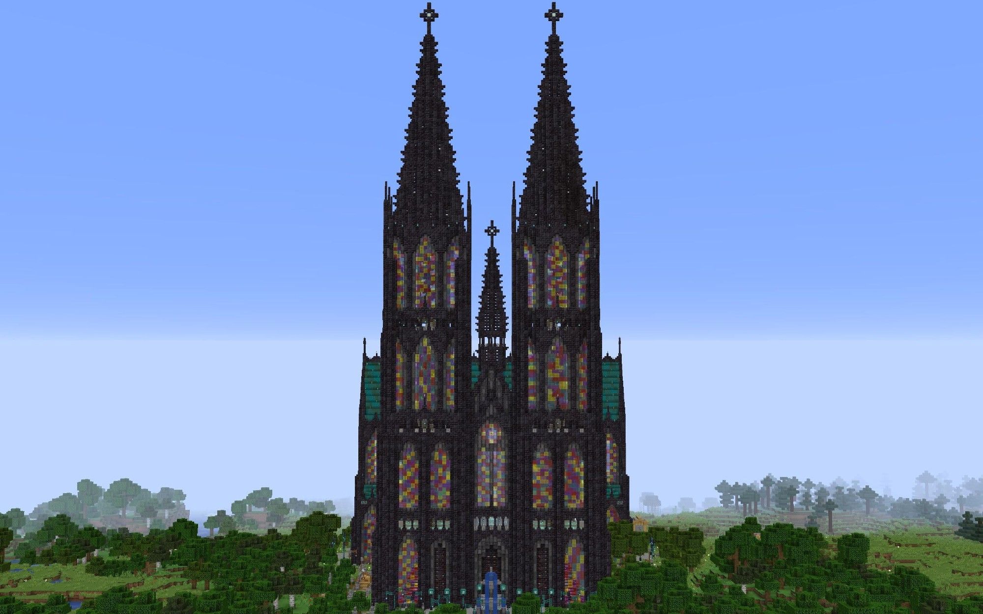Minecraft Build Ideas Cologne Cathedral Real World Scale