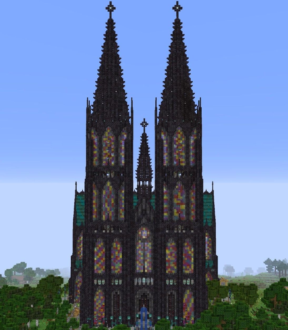 Minecraft Build Ideas Cologne Cathedral Vertical