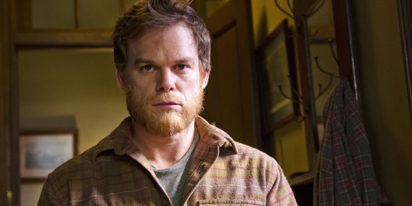 Dexter como lenhador no final da série
