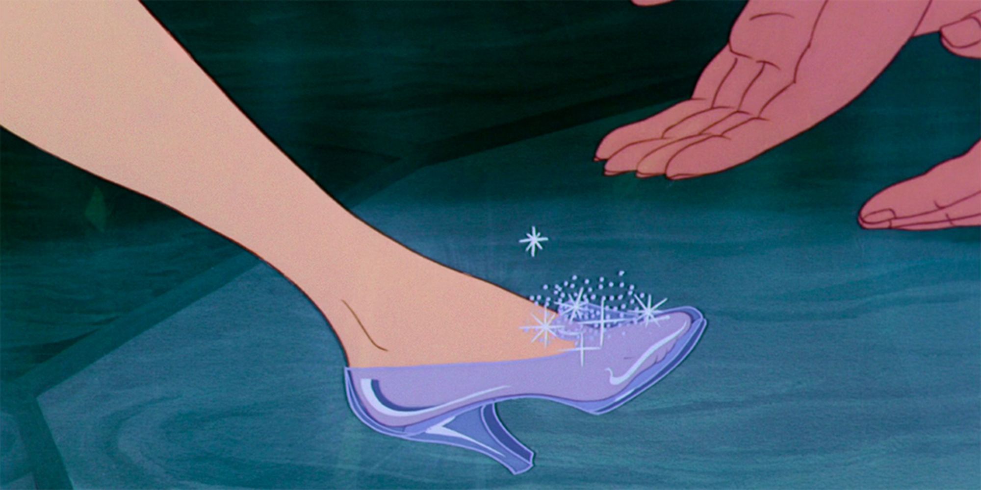 Cinderella wore glass slippers to the ball