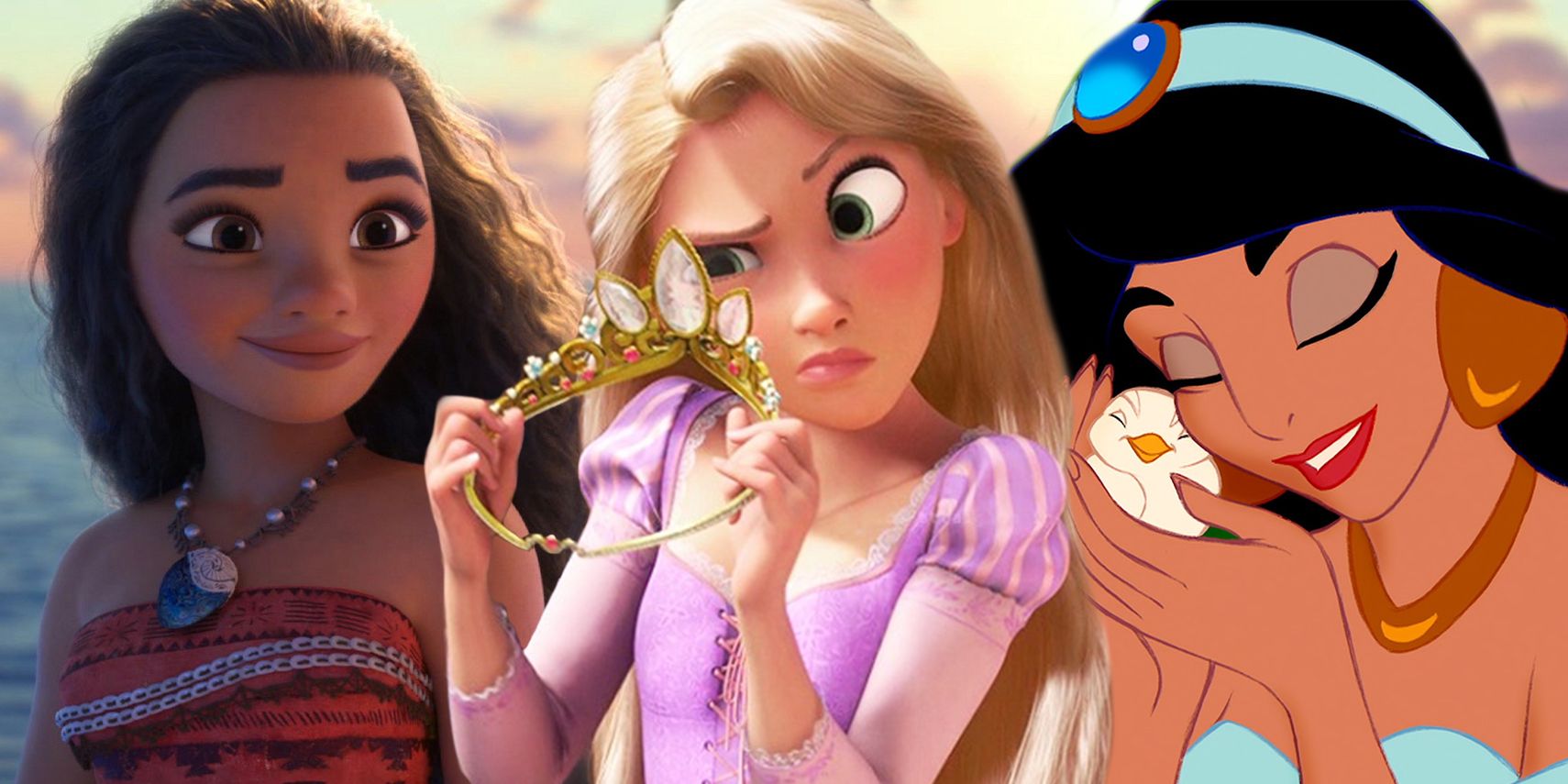 Disney's Moana, Tangled and Aladdin